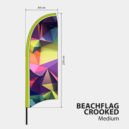 Beachflag "Crooked"