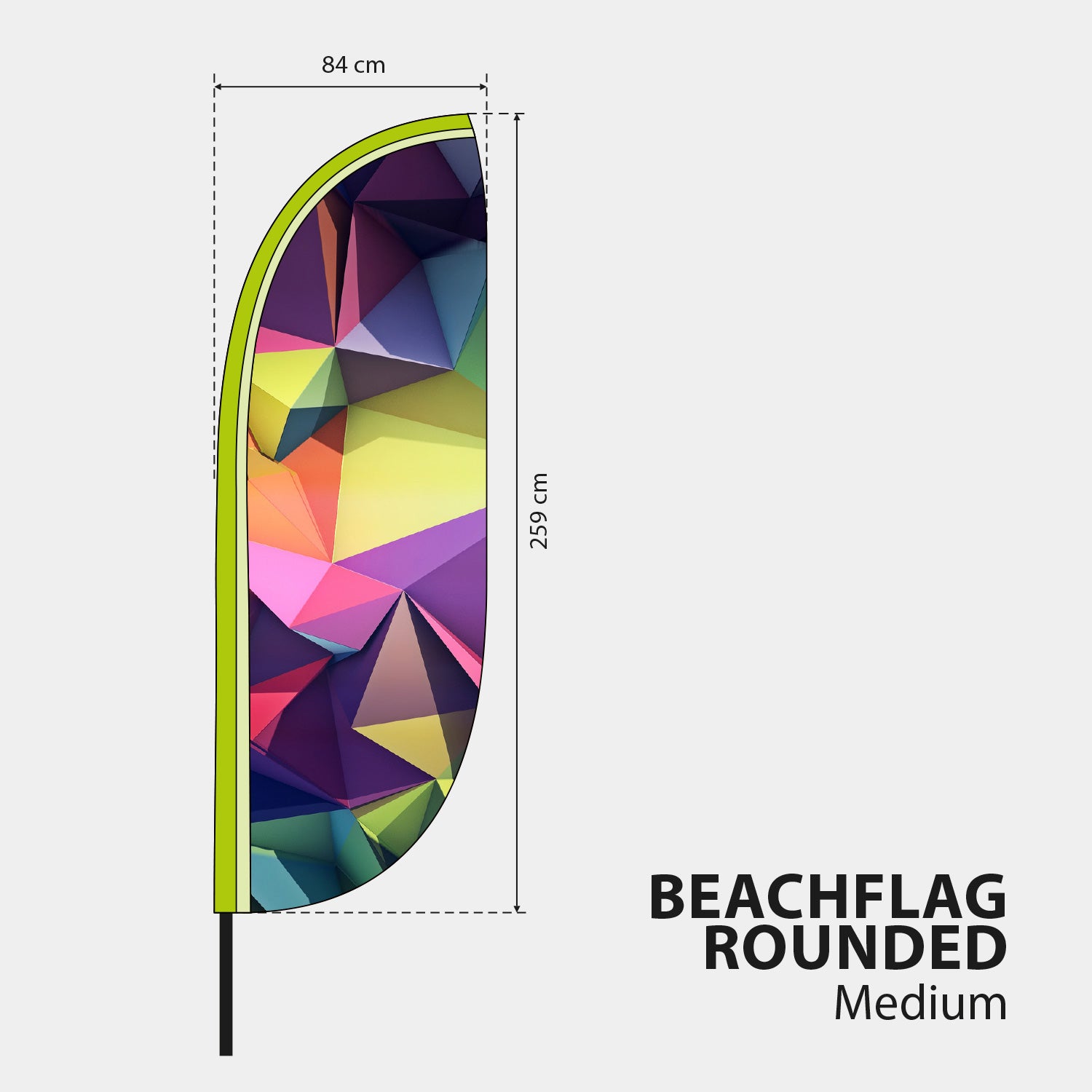 Beachflag "Rounded"