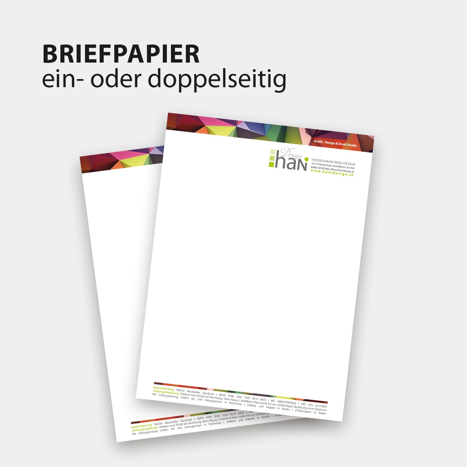 Musterbild Briefpapier