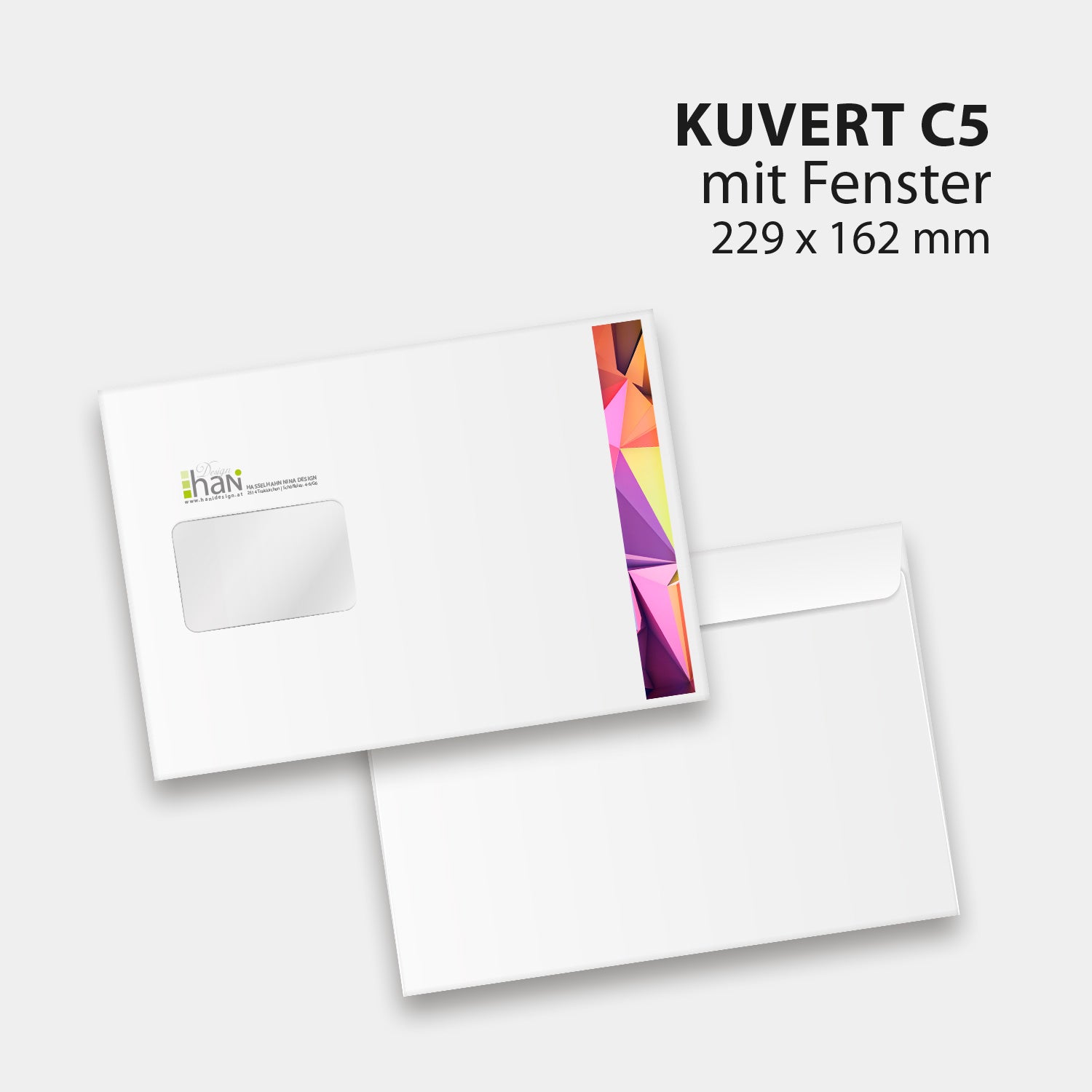 Kuvert C5 (229x162mm) mit Fenster