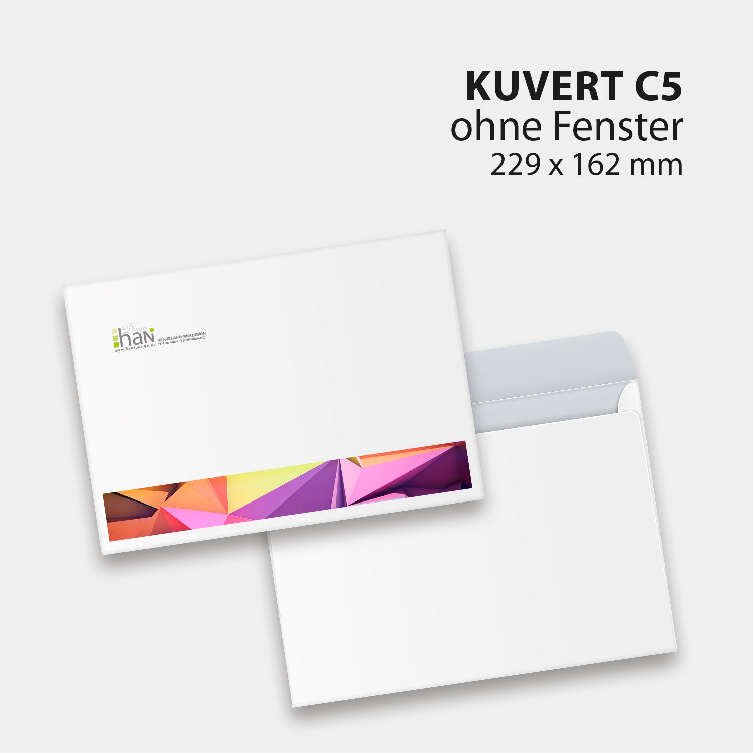 Kuvert C5 ohne Fenster (229x162mm)