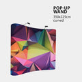 POP-UP Wand Curved 350x225 cm