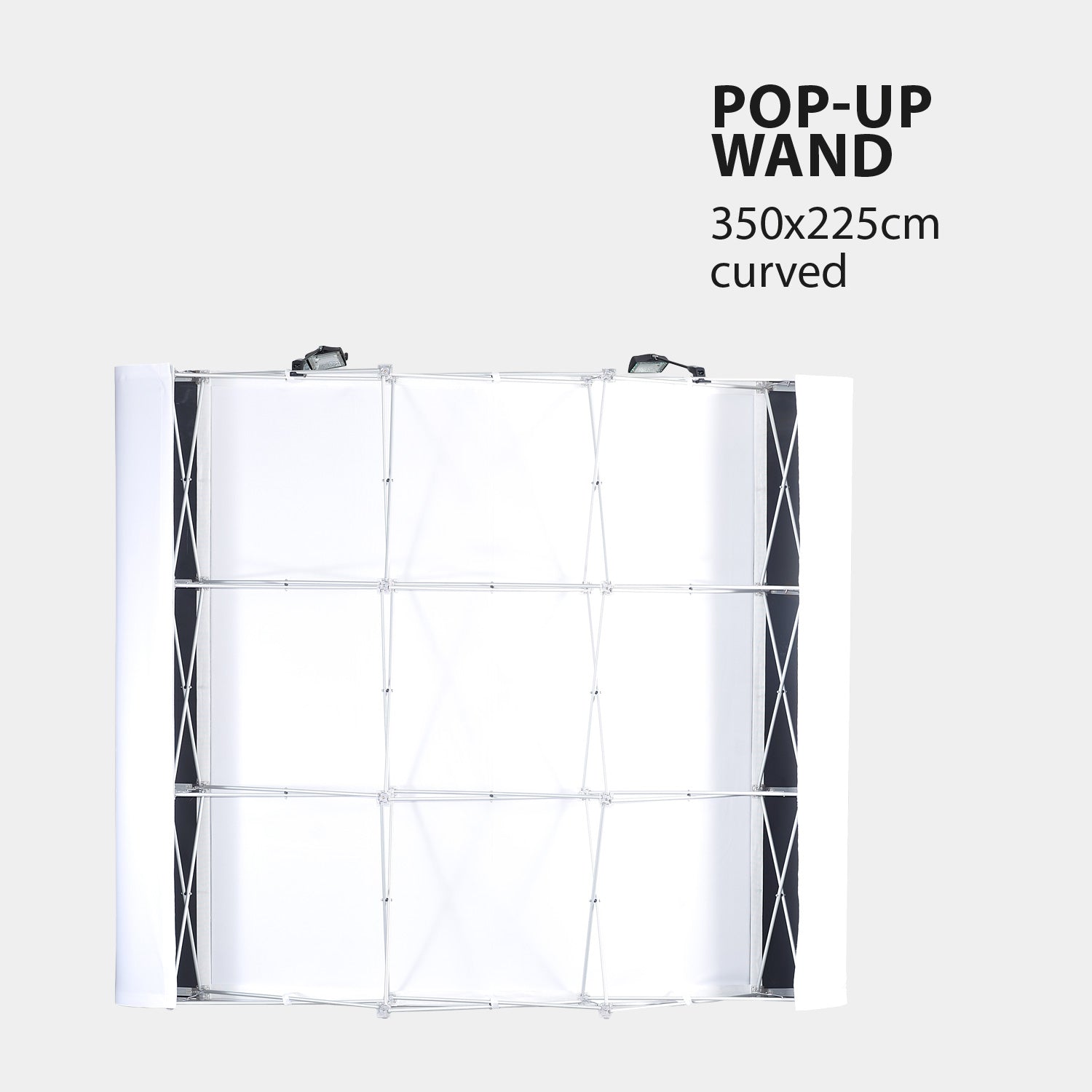POP-UP Wand Curved 350x225 cm
